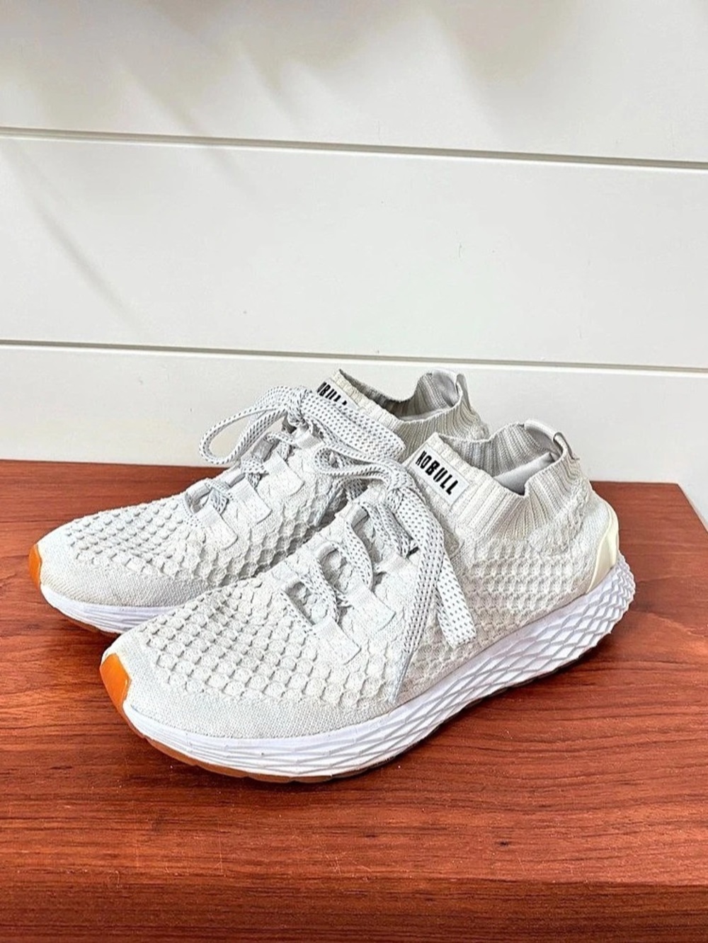 NOBULL Allday Knit Shoes White Trainer Weightlifting Workout Running Shoes W 8.5